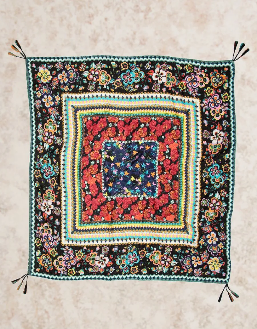 Christine Laure Foulards|Accessoires*Foulard carré multicolore