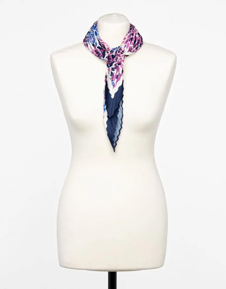 Christine Laure Foulards|Accessoires*Foulard carré rose plissé