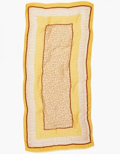 Christine Laure Foulards|Accessoires*Foulard jaune imprimé
