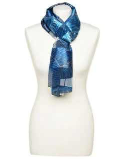 Christine Laure Foulards|Accessoires*Foulard léger bleu