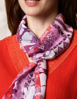 Christine Laure Foulards|Accessoires*Foulard motif violet