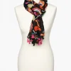 Christine Laure Foulards|Accessoires*Foulard noir imprimé