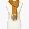 Christine Laure Foulards|Accessoires*Foulard ocre imprimé