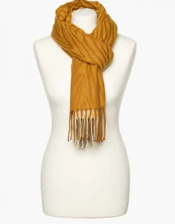 Christine Laure Foulards|Accessoires*Foulard ocre imprimé