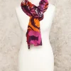 Christine Laure Foulards|Accessoires*Foulard orange imprimé