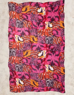 Christine Laure Foulards|Accessoires*Foulard orange imprimé