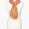 Christine Laure Foulards|Accessoires*Foulard orange imprimé