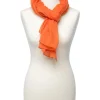 Christine Laure Foulards|Accessoires*Foulard orange paillettes