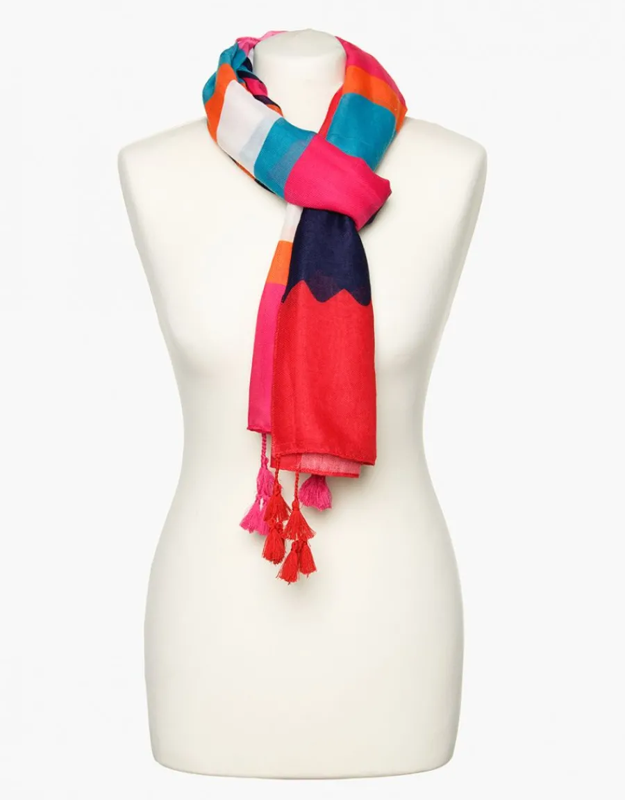 Christine Laure Foulards|Accessoires*Foulard rose et bleu