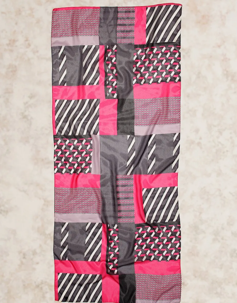 Christine Laure Foulards|Accessoires*Foulard rose imprimé