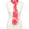 Christine Laure Foulards|Accessoires*Foulard rose imprimé
