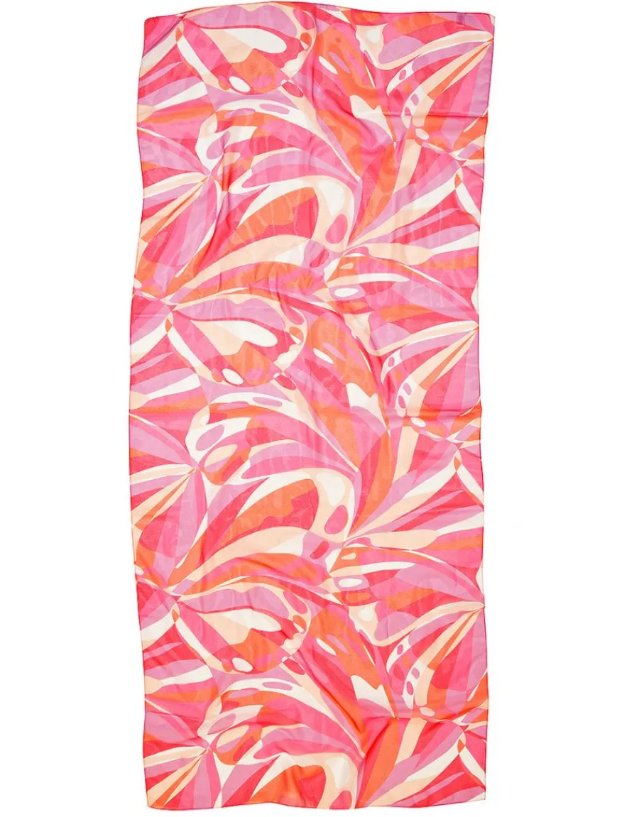 Christine Laure Foulards|Accessoires*Foulard rose imprimé