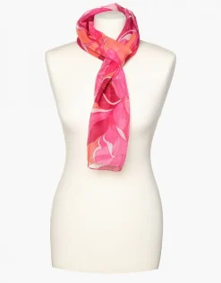 Christine Laure Foulards|Accessoires*Foulard rose imprimé