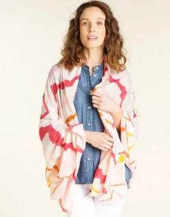 Christine Laure Foulards|Accessoires*Foulard rose imprimé