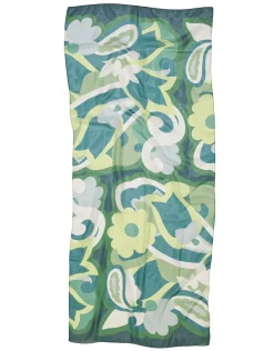 Christine Laure Foulards|Accessoires*Foulard vert à motifs