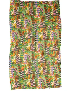 Christine Laure Foulards|Accessoires*Foulard vert imprimé