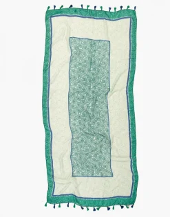 Christine Laure Foulards|Accessoires*Foulard vert imprimé