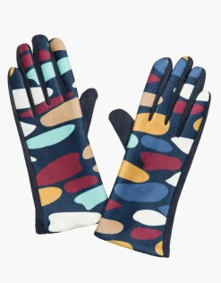 Christine Laure Accessoires*Gants bleu muticolore