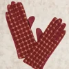 Christine Laure Accessoires*Gants carreaux rouge