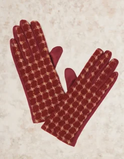 Christine Laure Accessoires*Gants carreaux rouge