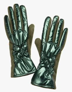 Christine Laure Accessoires*Gants verts matelassés