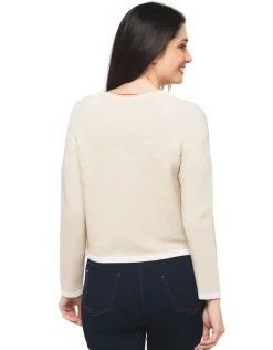 Christine Laure Gilets|Maille*Gilet boléro doré