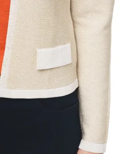 Christine Laure Gilets|Maille*Gilet boléro doré