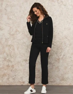 Christine Laure Gilets|Maille*Gilet col montant noir