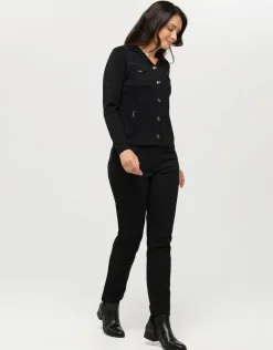 Christine Laure Gilets|Maille*Gilet irisé noir