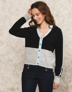 Christine Laure Gilets|Maille*Gilet laine et cachemire