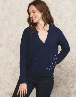 Christine Laure Gilets|Maille*Gilet loose bleu marine