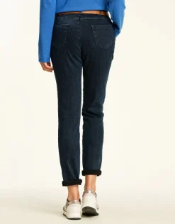 Christine Laure Jeans|Ajustés*Jean 7/8 bleu stretch