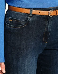 Christine Laure Jeans|Ajustés*Jean 7/8 bleu stretch