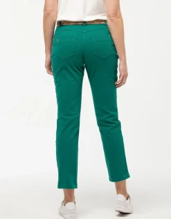 Christine Laure Jeans|Ajustés*Jean ajusté coton vert