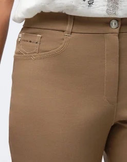 Christine Laure Jeans|Ajustés*Jean ajusté 7/8ème beige