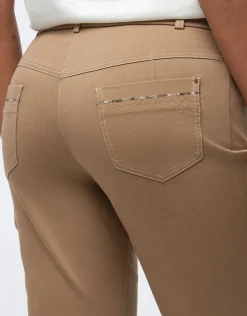 Christine Laure Jeans|Ajustés*Jean ajusté 7/8ème beige