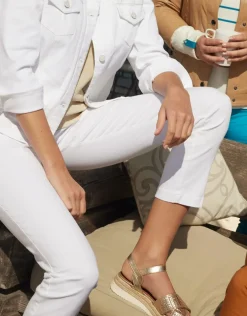 Christine Laure Jeans|Ajustés*Jean blanc stretch