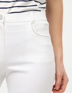 Christine Laure Jeans|Ajustés*Jean blanc stretch