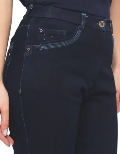 Christine Laure Jeans|Slims*Jean bleu marine