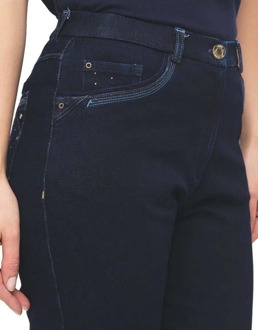 Christine Laure Jeans|Slims*Jean bleu marine