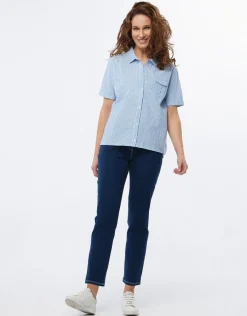 Christine Laure Jeans|Droits*Jean droit bleu foncé