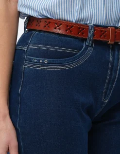 Christine Laure Jeans|Droits*Jean droit bleu foncé