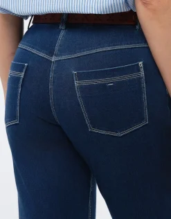 Christine Laure Jeans|Droits*Jean droit bleu foncé