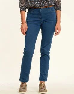 Christine Laure Jeans|Droits*Jean 7/8e bleu moyen