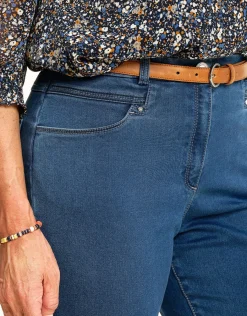 Christine Laure Jeans|Droits*Jean 7/8e bleu moyen