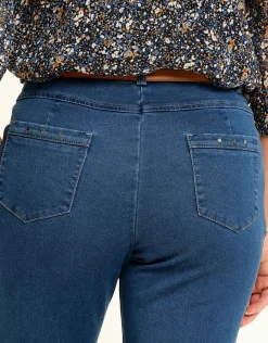 Christine Laure Jeans|Droits*Jean 7/8e bleu moyen