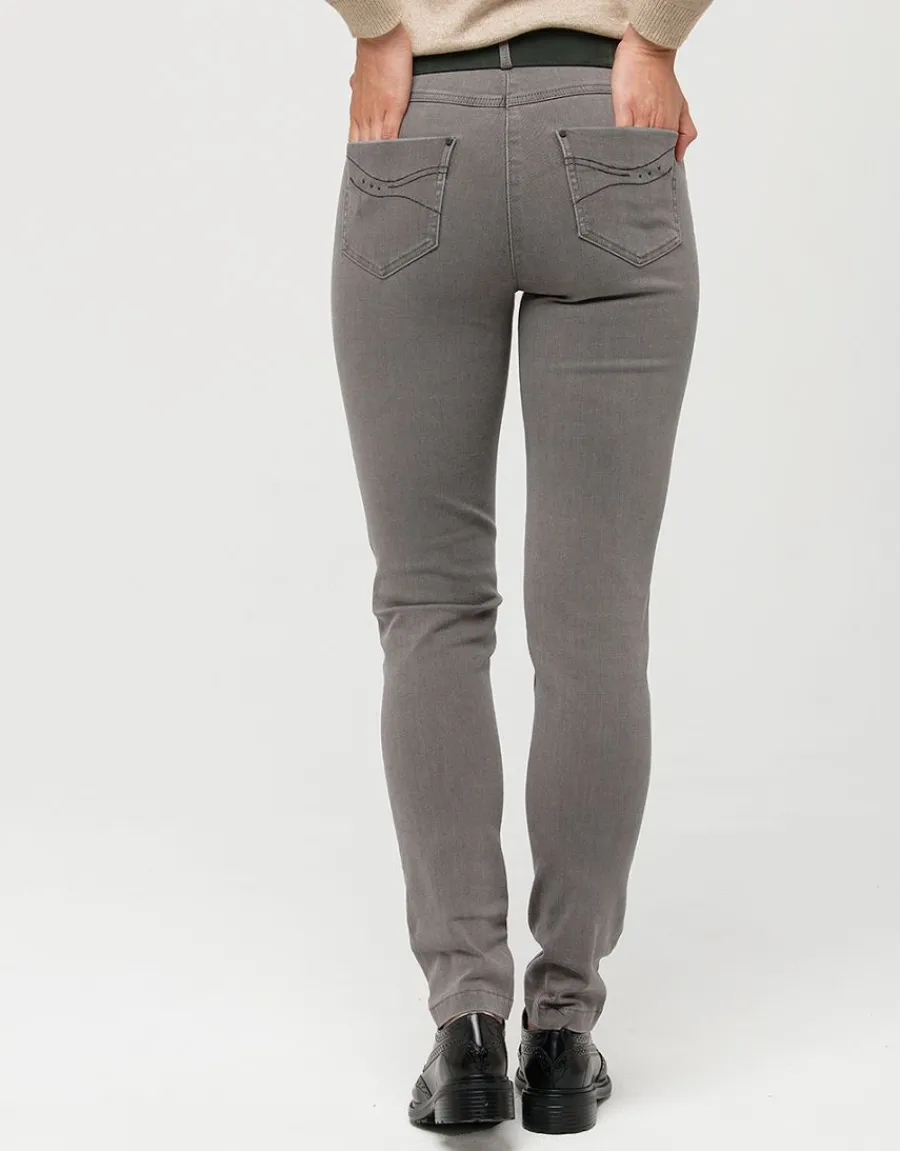 Christine Laure Jeans|Slims*Jean gris slim stretch