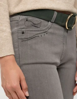 Christine Laure Jeans|Slims*Jean gris slim stretch