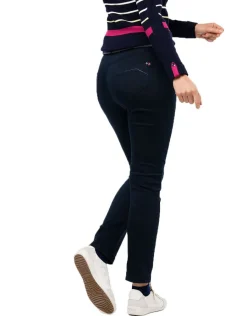 Christine Laure Slims|Pantalons*Jegging bleu marine coton