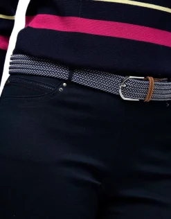 Christine Laure Slims|Pantalons*Jegging bleu marine coton